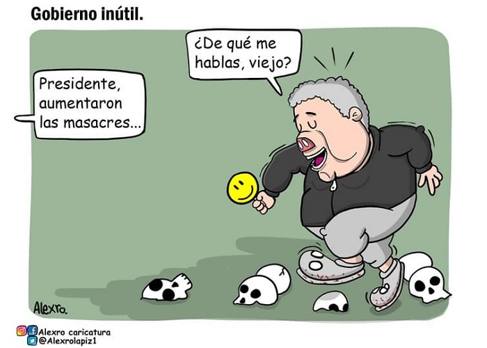 Caricatura: Gobierno inútil