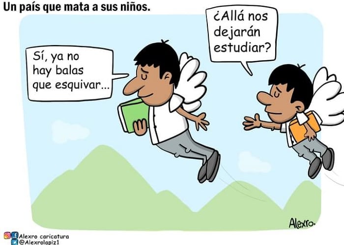 Caricatura: Un país que mata a sus niños