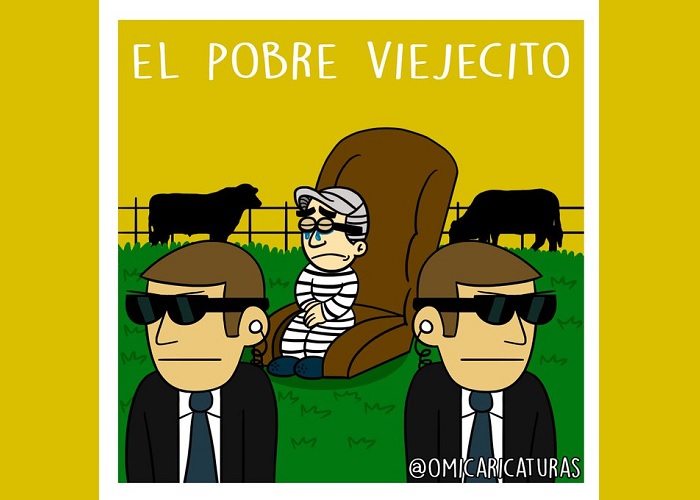 Caricatura: El pobre viejecito