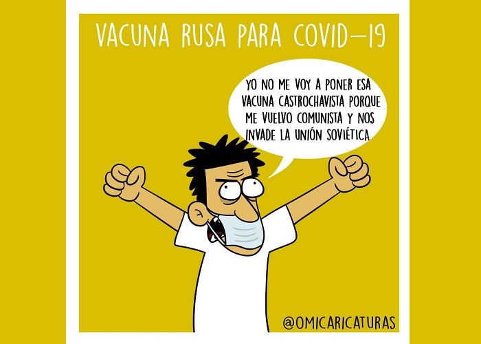 Caricatura: La vacuna rusa para el COVID-19
