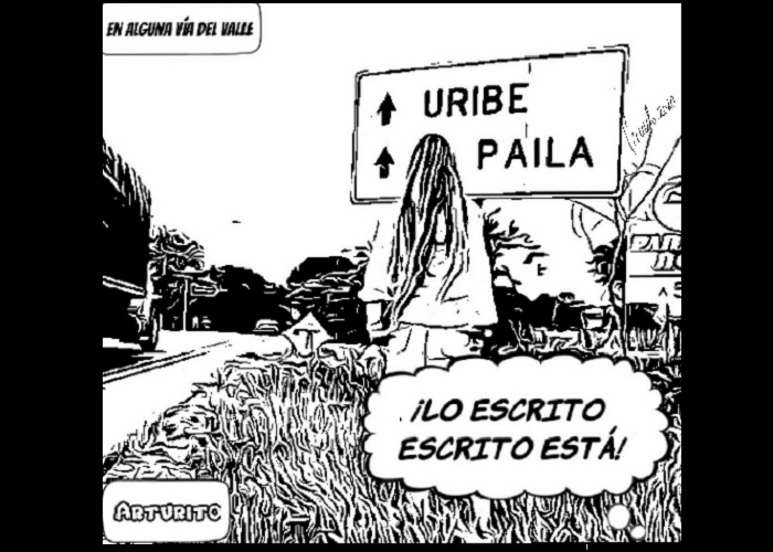 Caricatura: ¡Está escrito!