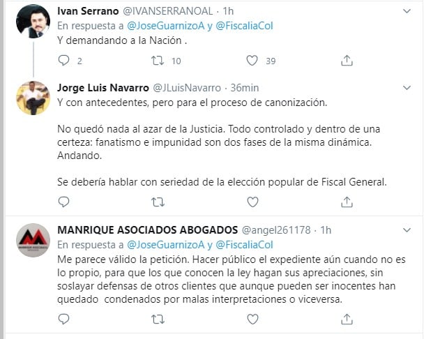  - "De la Fiscalía de Barbosa Uribe saldrá con una felicitación a su hoja de vida"