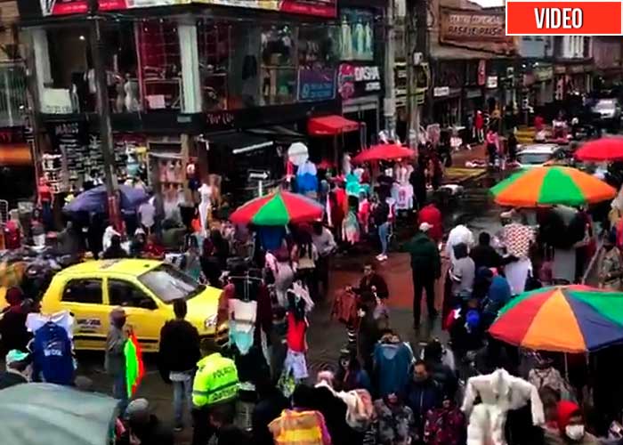 Caos en San Victorino por reapertura