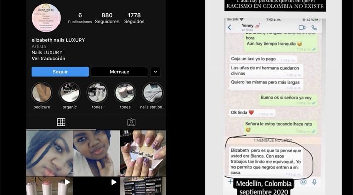  - Por ser negra humillan a manicurista en Medellin