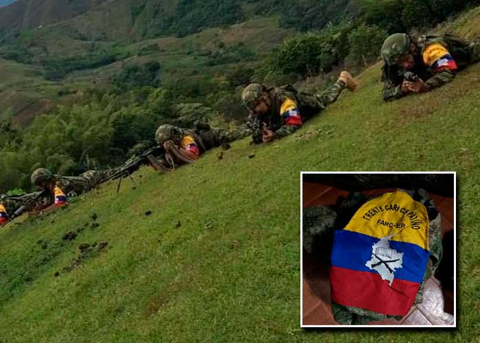 Así lucen las disidencias de las FARC en el Cauca. FOTOS
