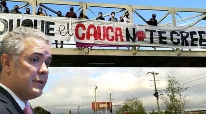  - Crudo recibimiento a Duque en el Cauca: no más masacres