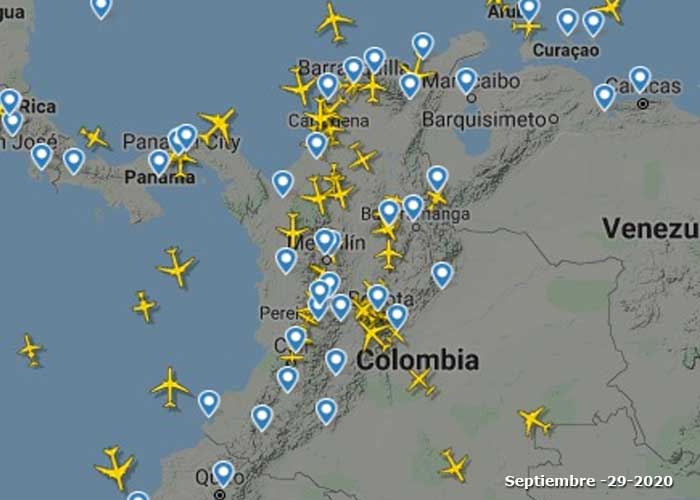 Colombia volvió a conectarse: el espacio aéreo se llenó de nuevo