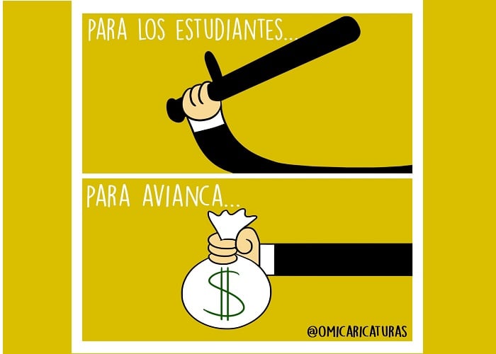 Caricatura: La doble cara del gobierno