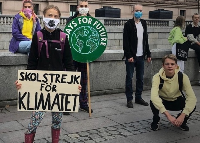 Reapareció Greta Thunberg, la ambientalista sueca