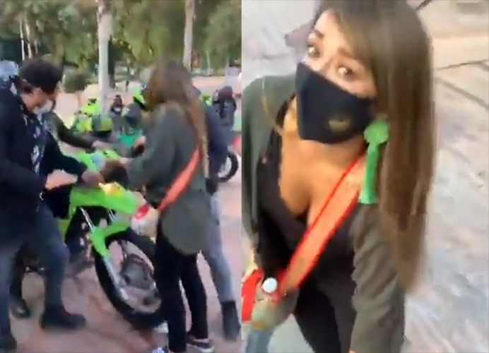 Policia intenta atropellar a congresista