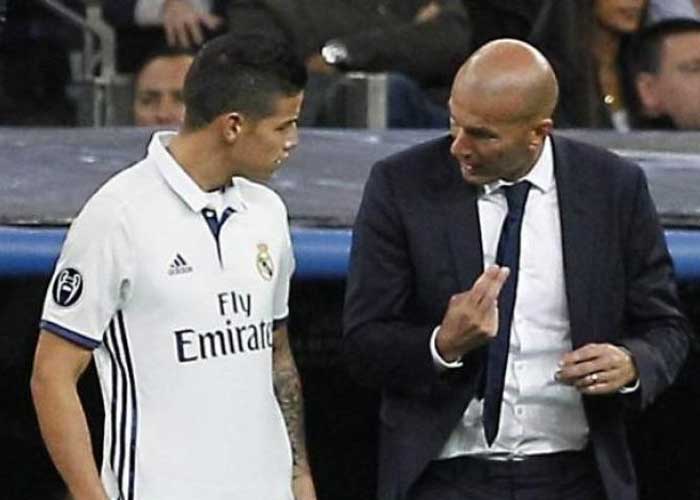 La estrategia que usó Zidane para borrar a James del Real Madrid