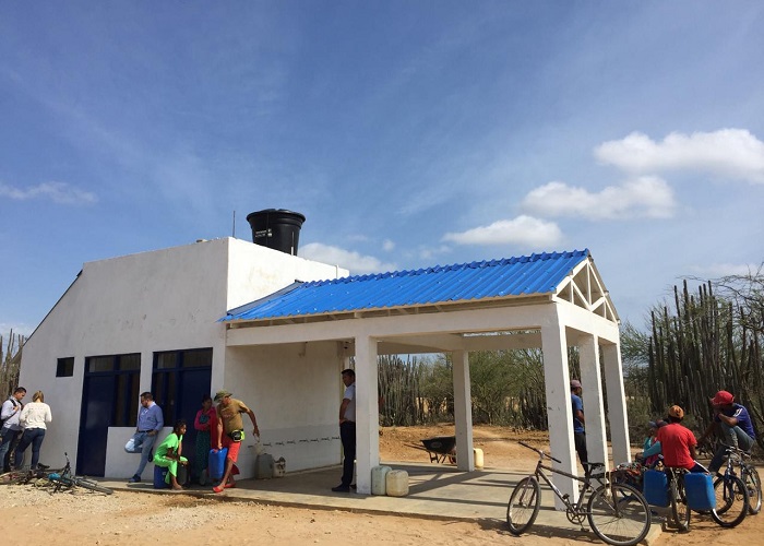 Las pilas públicas de Casa Azul en Manaure, La Guajira
