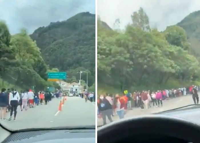 La locura y la irresponsabilidad de los bogotanos que subieron hoy a Monserrate