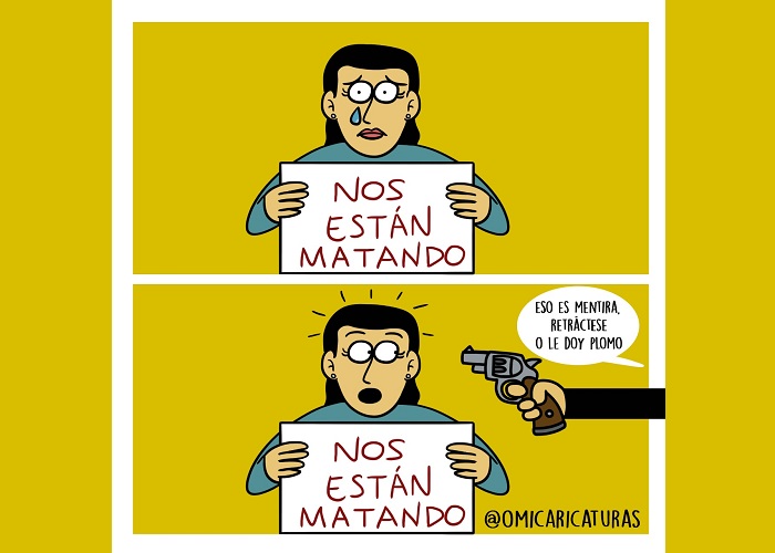 Caricatura: Nos están matando