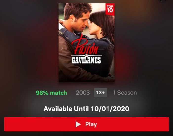  - Perder Pasión de Gavilanes: el golpe más duro para Netflix