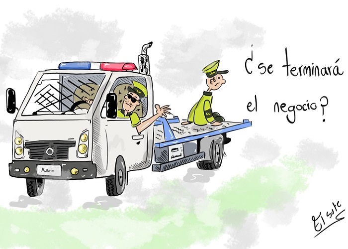 Caricatura: ¿Llegó el fin de la Policía de Tránsito?