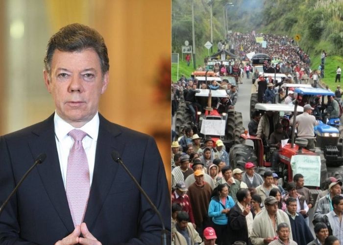 Le recuerdan a Martín Santos cuando su papá negó el paro agrario y envió al ESMAD