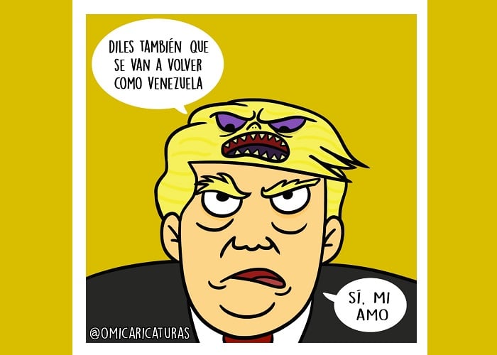 Caricatura: El amo de Trump