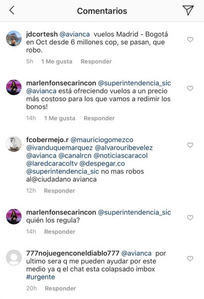  - ¿Avianca no responde por bonos de tiquetes? Lluvia de graves quejas en Instagram