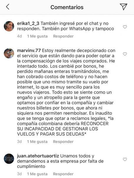  - ¿Avianca no responde por bonos de tiquetes? Lluvia de graves quejas en Instagram