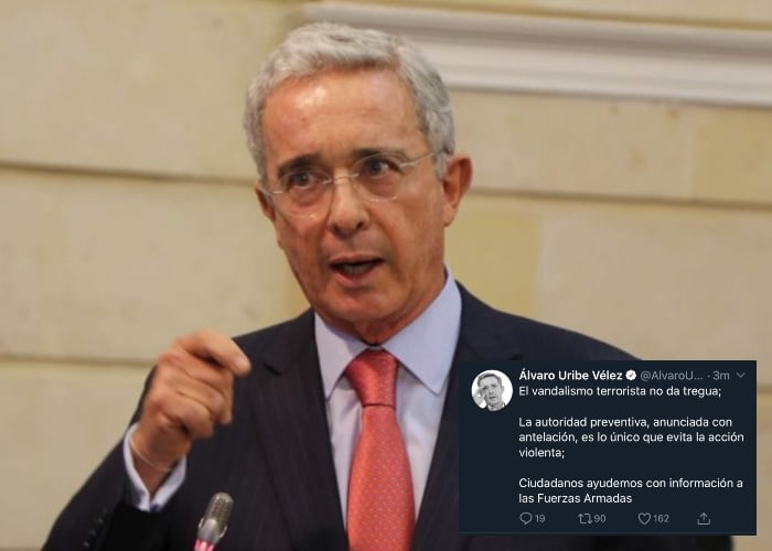 Uribe Vélez pide a ciudadanos colaborar con Fuerzas Armadas en Paro Nacional
