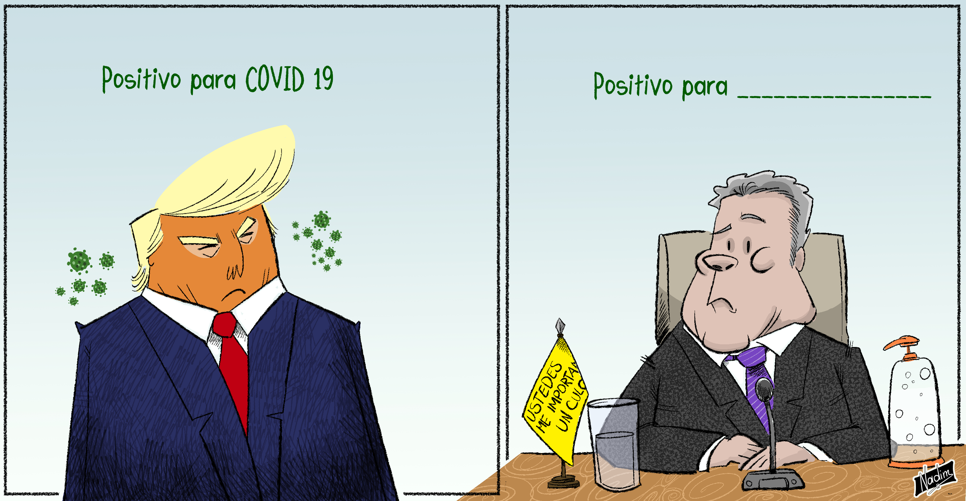 Termine usted la caricatura