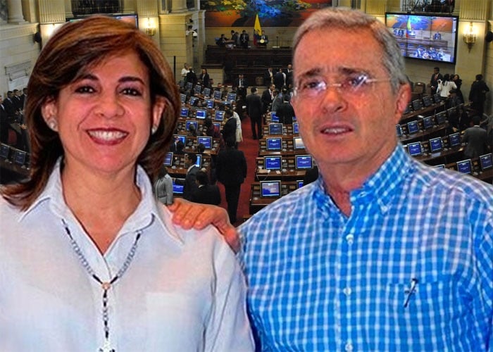 Primer mandado de la senadora reemplazo de Uribe en el Congreso: referendo contra la JEP