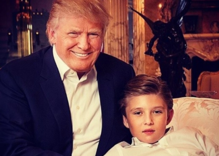 Otro Trump infectado de Covid: Barron, el hijo