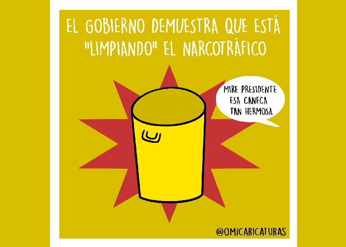 Caricatura: ¿Limpiando el narcotráfico?