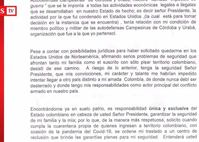  - Carta de Jorge 40 a Duque: teme por su vida