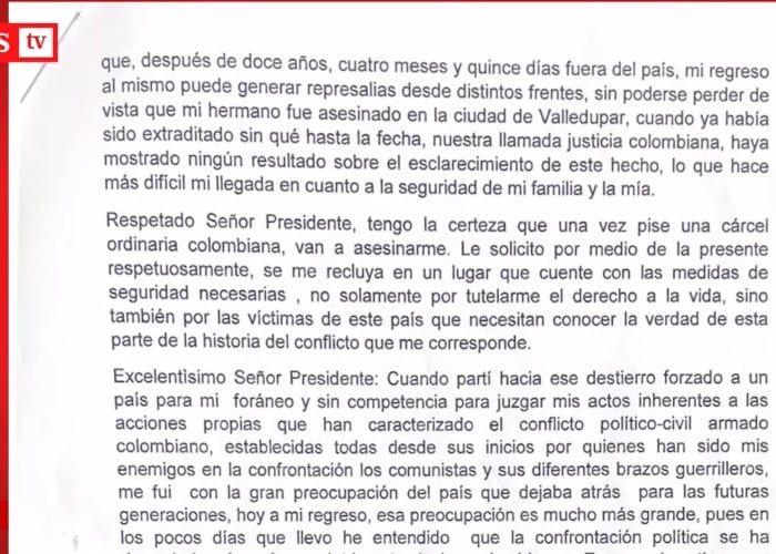  - Carta de Jorge 40 a Duque: teme por su vida