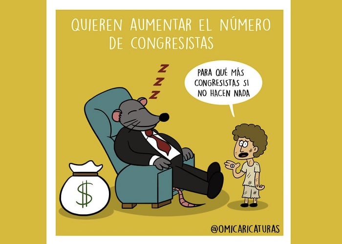 Caricatura: La desfachatez del Congreso