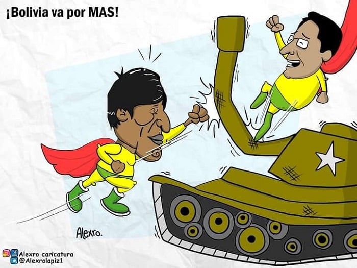 Caricatura: ¡Bolivia va por MAS!