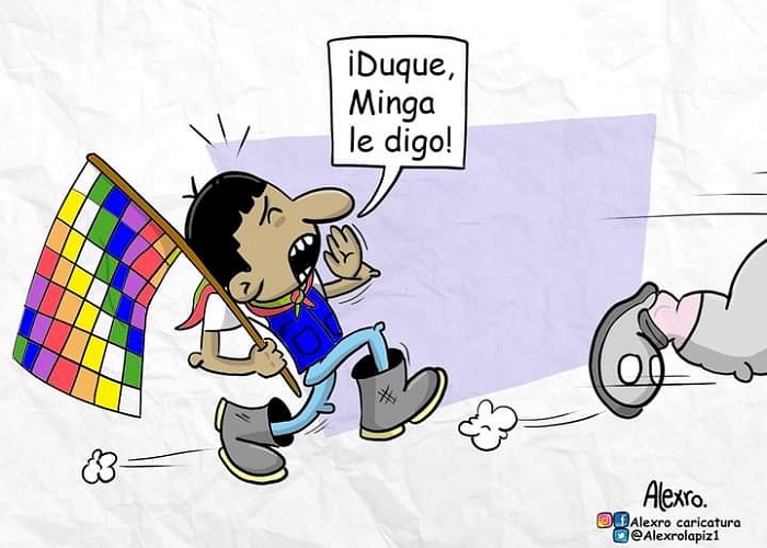 Caricatura: ¡Duque, minga le digo!