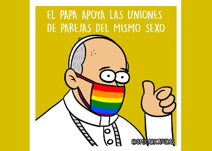 Caricatura: El inédito apoyo del papa