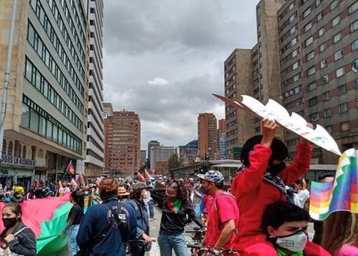 Con tranquilidad avanza la protesta con demandas concretas a Duque