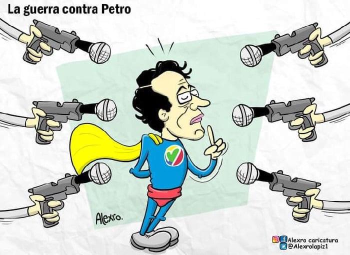 Caricatura: La guerra contra Petro