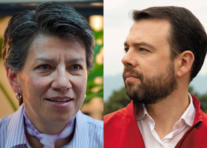 Claudia López trapea a Galán en Twitter