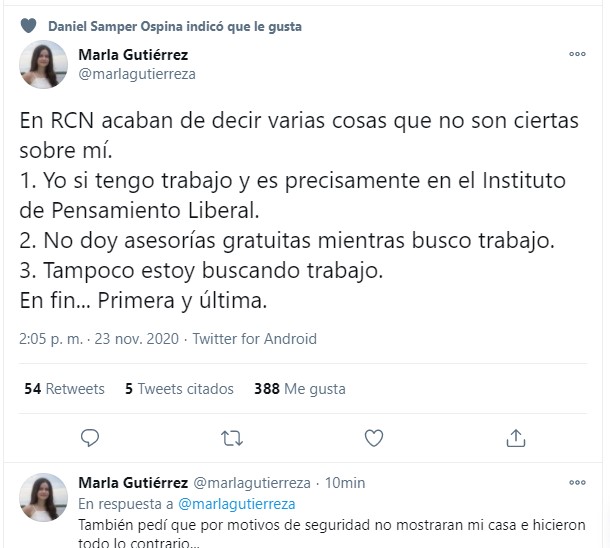  - La rabia de la abogada que le quitó la placa de la Línea a Duque con RCN