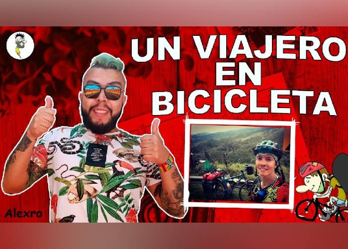VIDEO: Un viajero en bicicleta