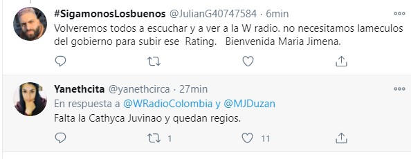  - Maria Jimena vs Maria Isabel Rueda: el gran duelo que se vivirá en la W