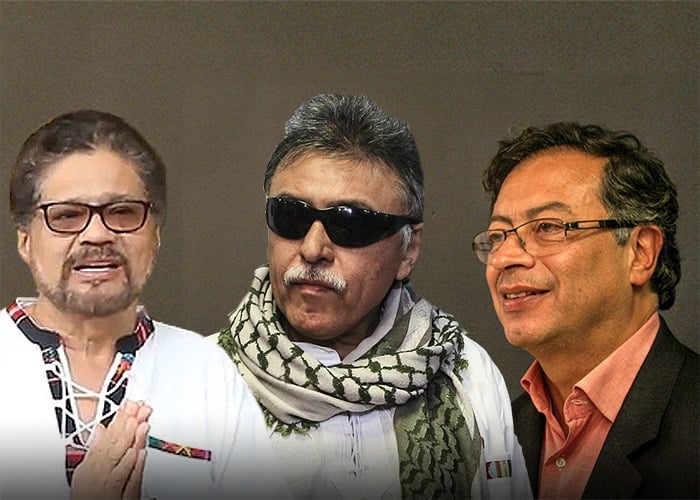 Petro pela el cobre defendiendo a Iván Márquez y Santrich