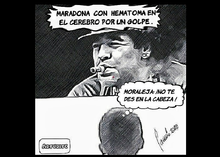 Caricatura: Darse en la cabeza pasa factura