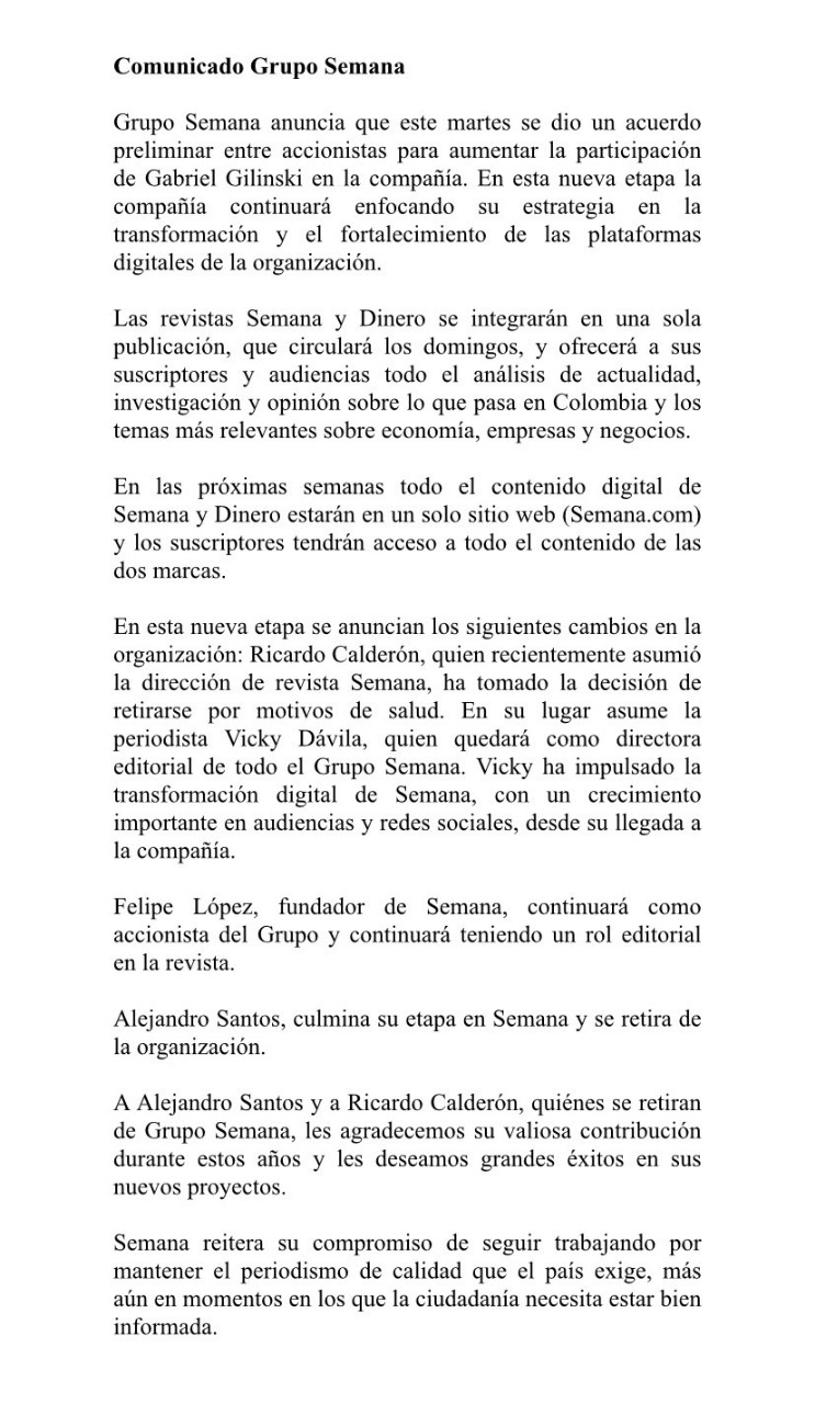  - La toma de los Gilinski de Semana