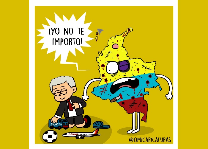 Caricatura: El eterno desinterés de Duque