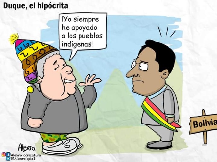 Caricatura: Duque, el hipócrita