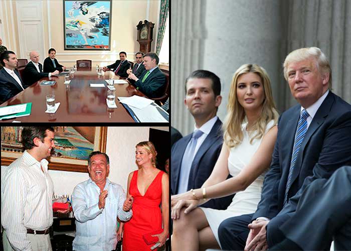 La avanzada de los hijos de Trump para hacer negocios en Colombia