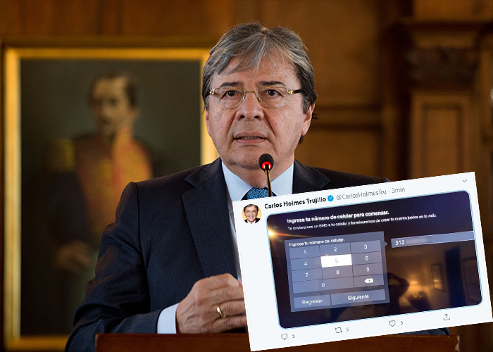 El Mindefensa, Carlos Holmes Trujillo, publicó información privada por error en Twitter