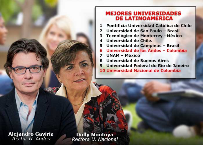 La Universidad de Los Andes y la Nacional entre las 10 mejores de Latinoamérica