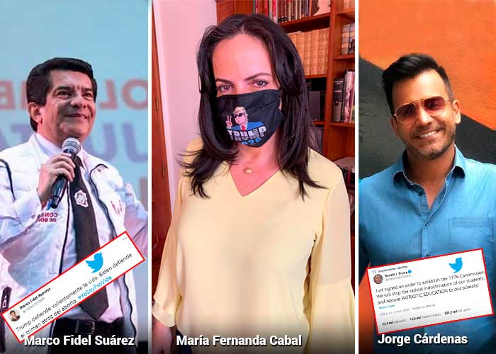 Los trumpistas colombianos que más bulla hacen en Twitter